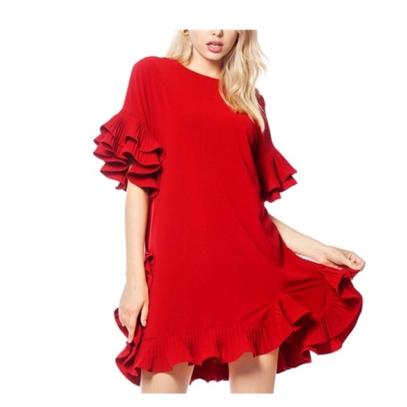 GRACIA DRESS WITH RUFFLES - Picture 5 of 5